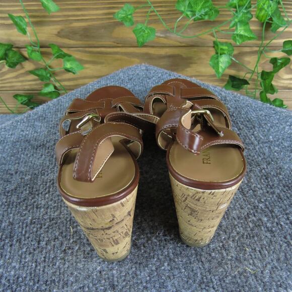 Franco Sarto Women's Milby Gladiator Brown Synthetic Sz 9 Medium Used 2025 - Picture 4 of 6